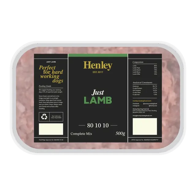 Henley Raw Just 80-10-10 – Lamb