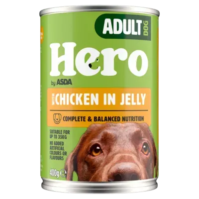 Hero by Asda Adult Dog Cans in Jelly – With Chicken