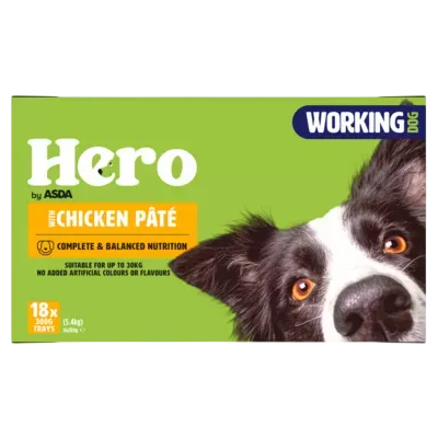 Hero by Asda Working Dog Pate Trays – —