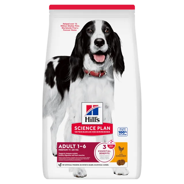 Hill's Science Plan Adult 1-6 Medium – With Chicken