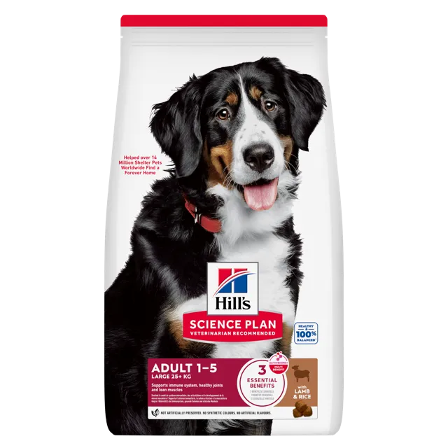 Hill's Science Plan Large Breed Adult Dog Food with Lamb and Rice – —