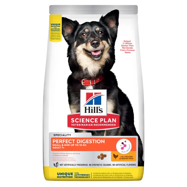 Hill's Science Plan Perfect Digestion Adult Small & Mini Dry Dog Food Chicken & Brown Rice – —