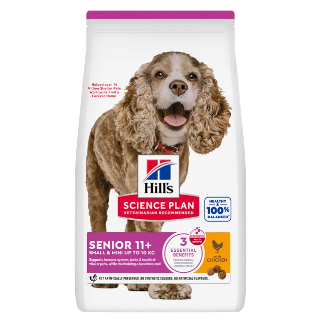 Hill's Science Plan Small & Mini Senior Dog Food with Chicken – —