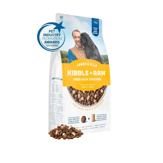 James & Ella Kibble + Raw Adult – Free-run Chicken