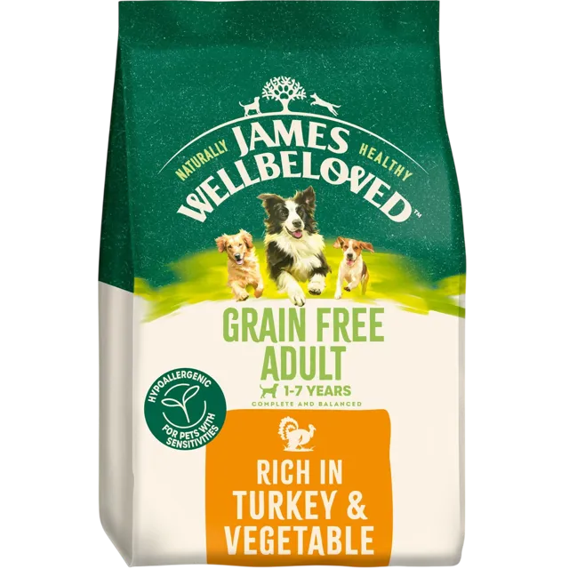 James Wellbeloved Adult Grain Free Dry – Turkey & Veg