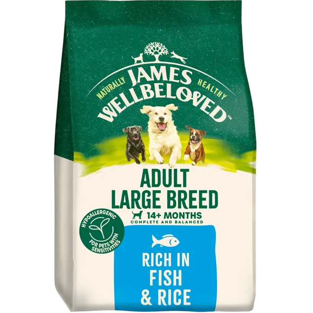 James Wellbeloved Adult Large Breed Dry – Fish & Rice