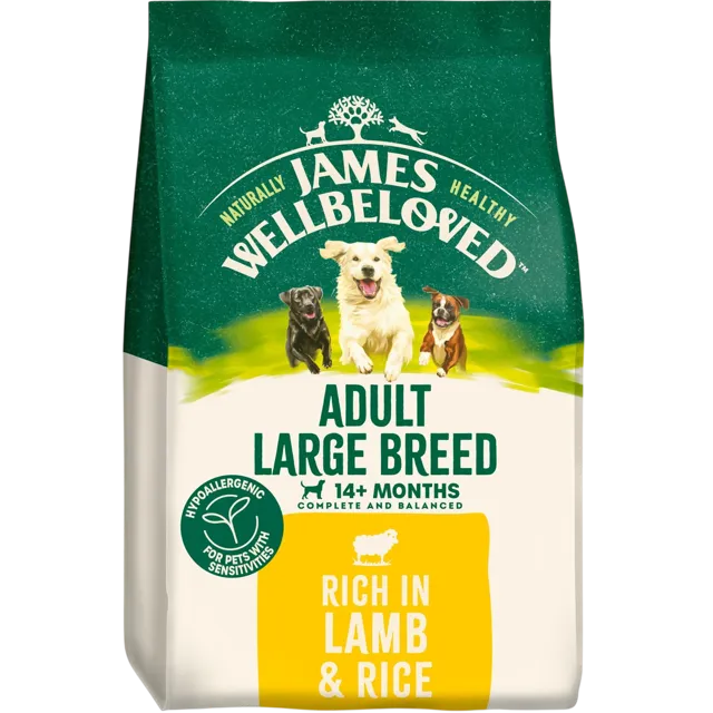 James Wellbeloved Adult Large Breed Dry – Lamb & Rice