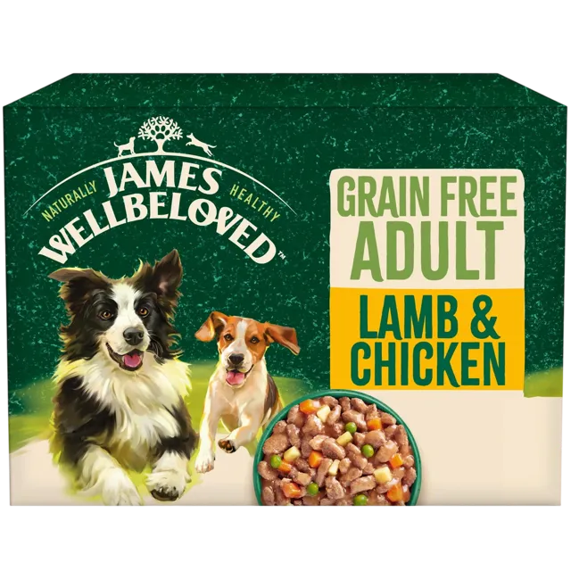 James Wellbeloved Adult Pouches – Lamb & Chicken In Gravy Grain Free