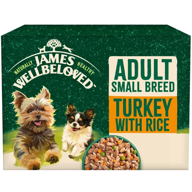 James Wellbeloved Adult Pouches – Turkey & Rice Small Breed