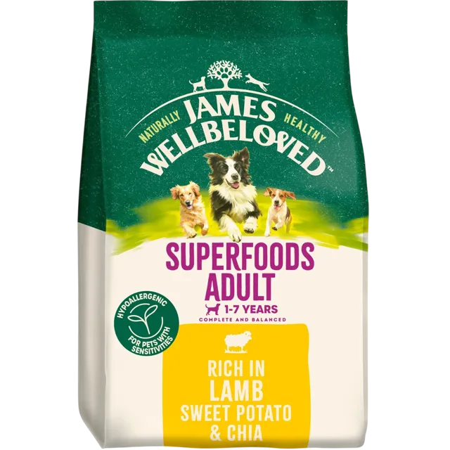 James Wellbeloved Adult Superfood – Lamb with Sweet Potato & Chia