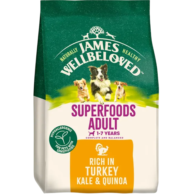 James Wellbeloved Adult Superfood – Turkey with Kale & Quinoa
