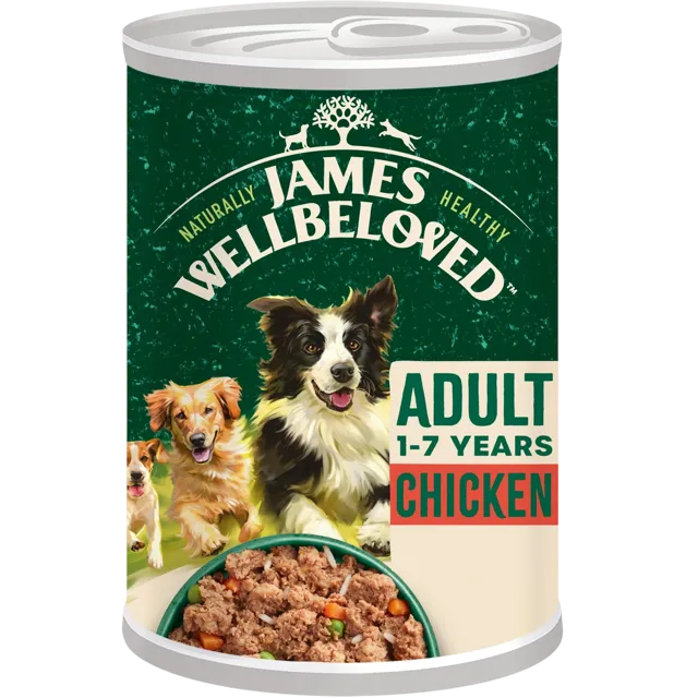 James Wellbeloved Adult Wet Loaf Cans – Chicken & Rice