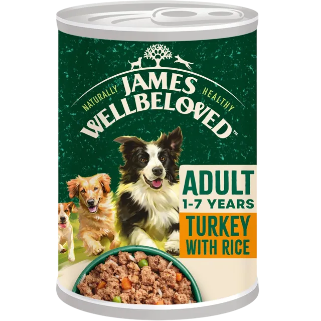 James Wellbeloved Adult Wet Loaf Cans – Turkey & Rice