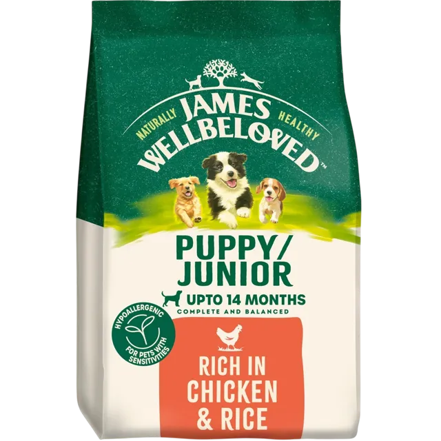 James Wellbeloved Puppy Dry – Chicken & Rice