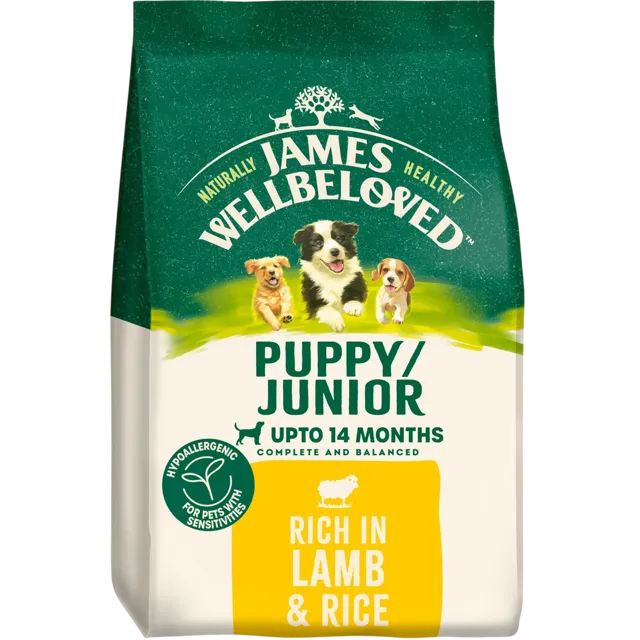 James Wellbeloved Puppy Dry – Lamb & Rice