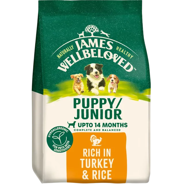 James Wellbeloved Puppy Dry – Turkey & Rice