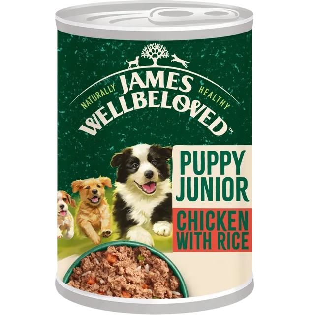 James Wellbeloved Puppy Wet Loaf Can – Chicken, Rice & Vegetables