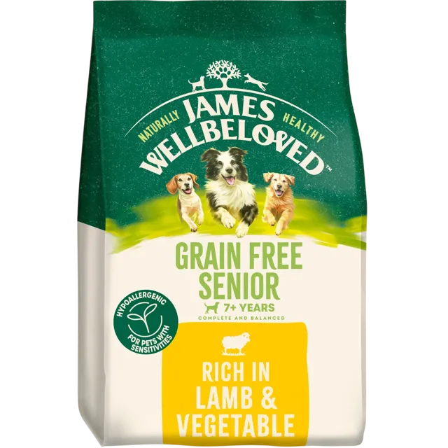 James Wellbeloved Senior Grain Free Dry – Lamb & Veg