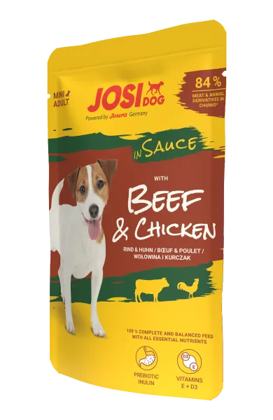 JosiDog Mini in Sauce – Beef & Chicken