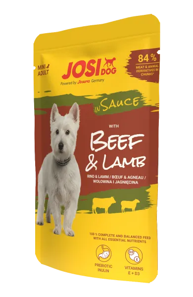 JosiDog Mini in Sauce – Beef & Lamb