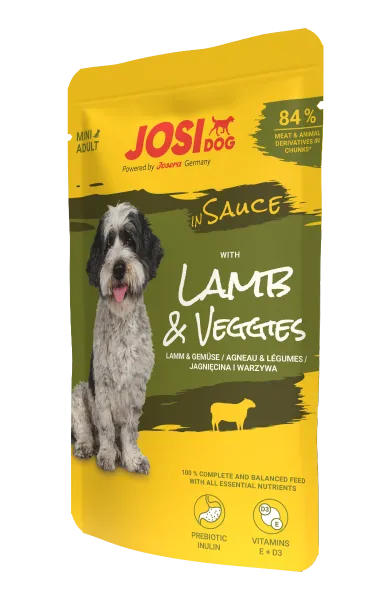 JosiDog Mini in Sauce – Lamb & Veggies