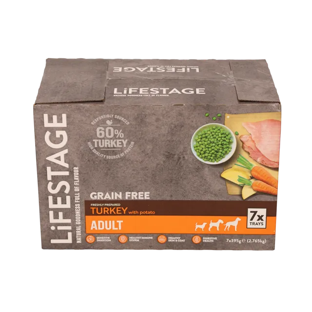Lifestage Adult Dog Grain Free Wet – Turkey with Potato