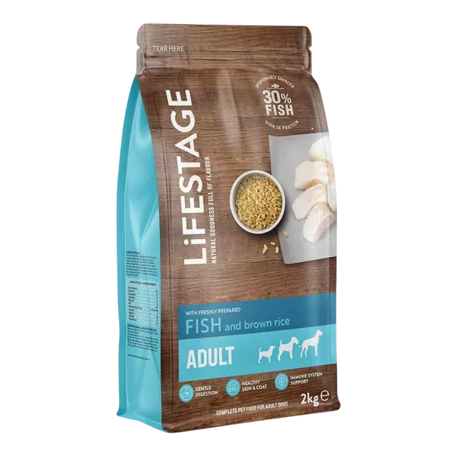 Lifestage Adult Dry Food – Fish & Brown Rice