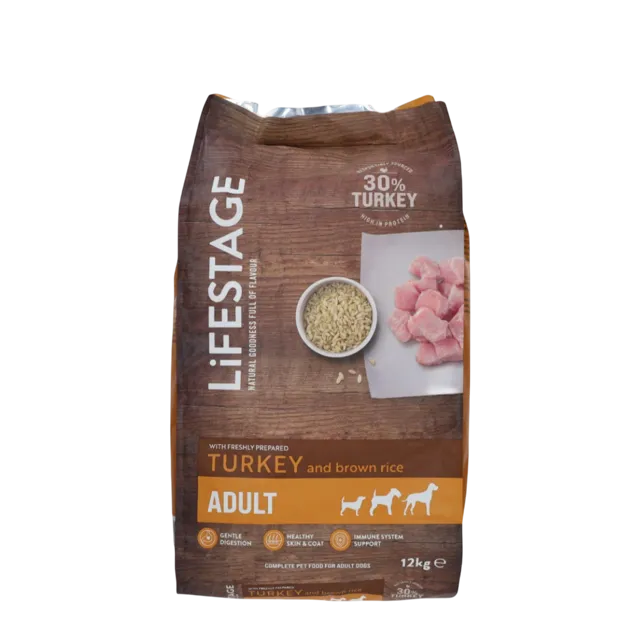 Lifestage Adult Dry Food – Turkey & Brown Rice