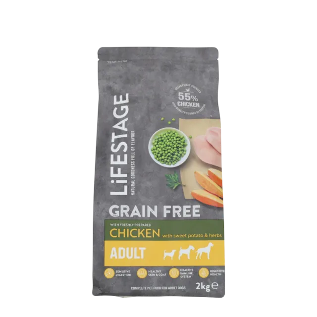 Lifestage Grain Free Adult Dry Food – Chicken with Sweet Potato & Herbs
