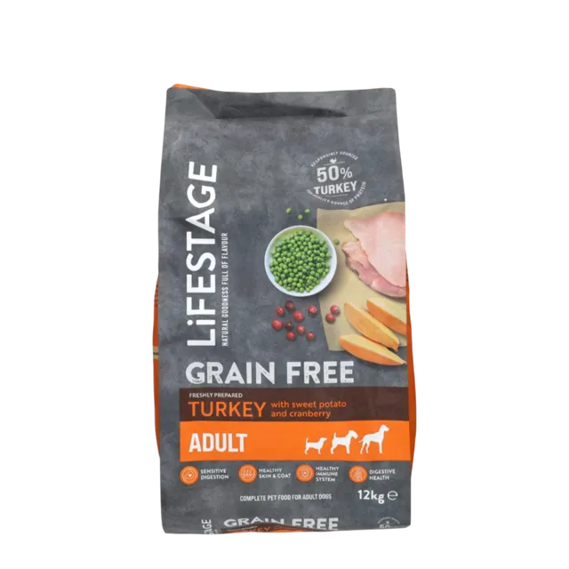 Lifestage Grain Free Adult Dry Food – Turkey with Sweet Potato & Cranberry