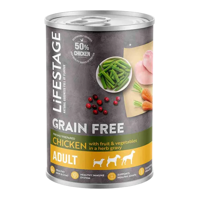 Lifestage Grain Free Complete Wet Adult – Chicken