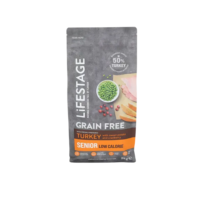 Lifestage Grain Free Dry Senior – Turkey, Sweet Potato & Cranberry
