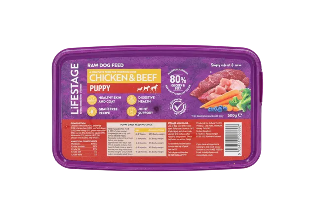 Lifestage Grain Free Raw Puppy – Chicken & Beef
