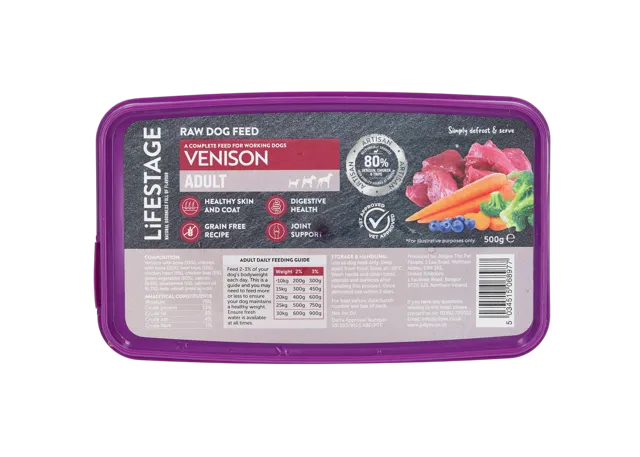 Lifestage Grain Free Raw – Venison