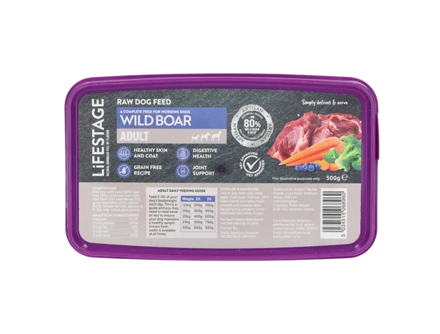 Lifestage Grain Free Raw – Wild Boar
