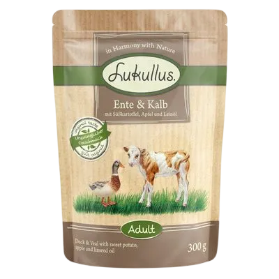 Lukullus Adult Pouches Grain Free – Duck & Veal