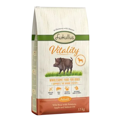 Lukullus Vitality Adult Grain-Free Dry – Immune System Support Wild Boar
