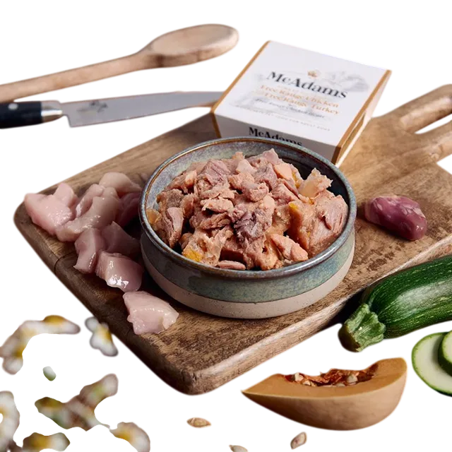 McAdams Wet Foods – Finest Cuts of Free Range Chicken With Free Range Turkey