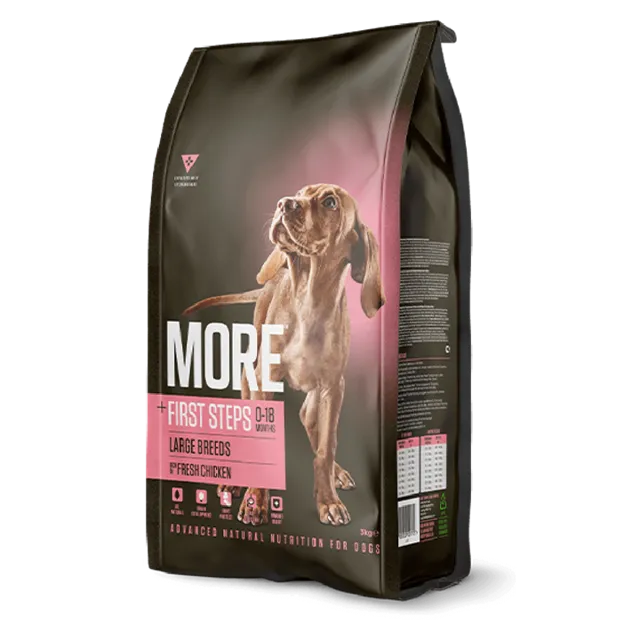 More First Steps Large Breeds Dry Food – —