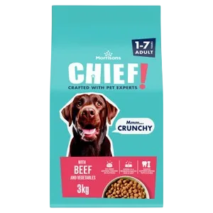 Morrisons Chief Dry Adult – With Beef & Veg (3kg)