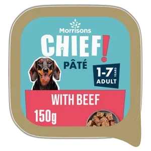 Morrisons Chief Pate Trays 150g – With Beef
