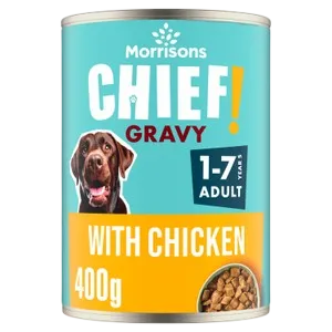 Morrisons Chief Tasty Chunks – In Gravy With Chicken (400g)