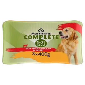 Morrisons Grain Free Complete Cans – Beef with Chicken & Pork