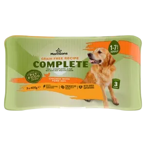 Morrisons Grain Free Complete Cans – Chicken with Pork