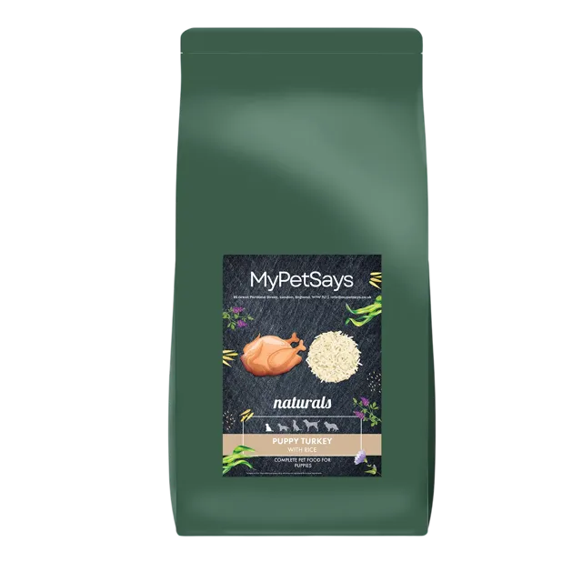 My Pet Says Naturals Puppy – Turkey & Rice