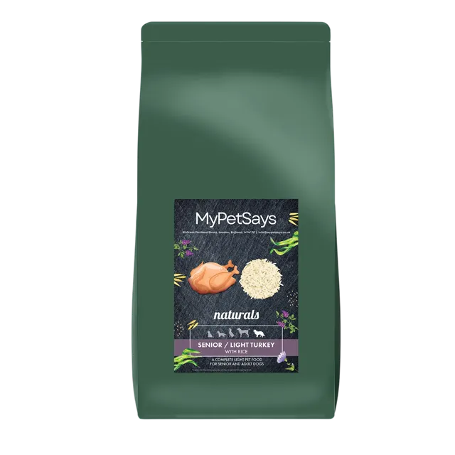 My Pet Says Naturals Senior Light – Turkey & Rice
