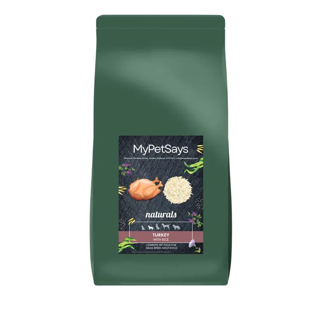 My Pet Says Naturals Small Breed Adult – Turkey & Rice