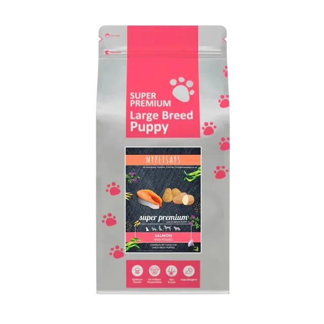 My Pet Says Super Premium Large Breed Puppy – Salmon & Potato