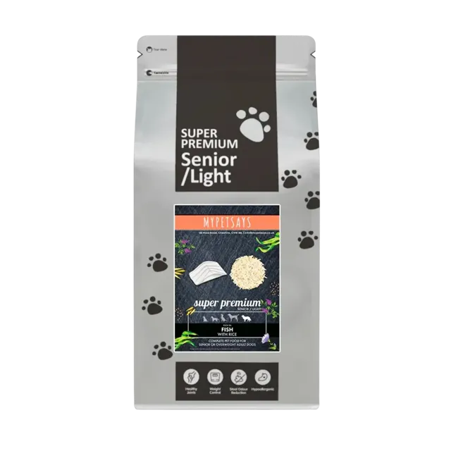 My Pet Says Super Premium Senior Light – Fish & Rice