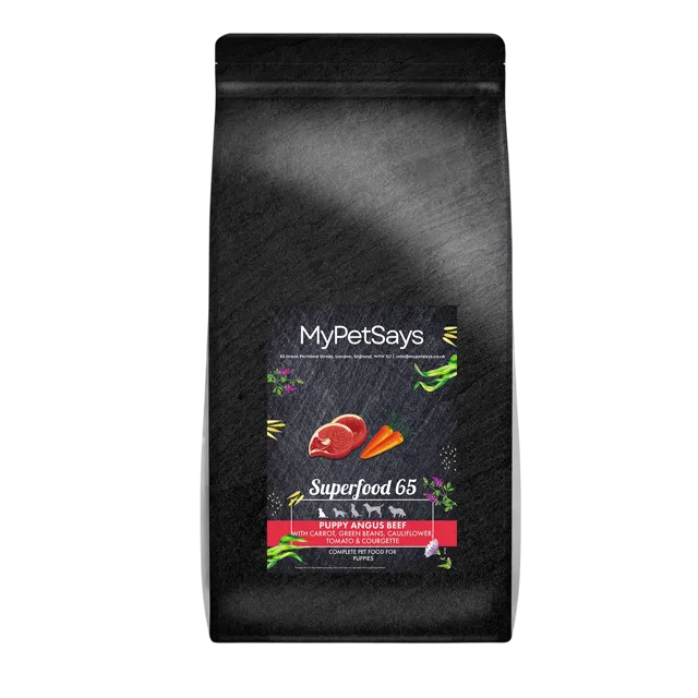 My Pet Says Superfood 65 Puppy – Angus Beef